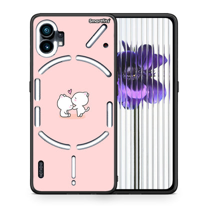 Θήκη Nothing Phone 1 Love Valentine από τη Smartfits με σχέδιο στο πίσω μέρος και μαύρο περίβλημα | Nothing Phone 1 Love Valentine case with colorful back and black bezels