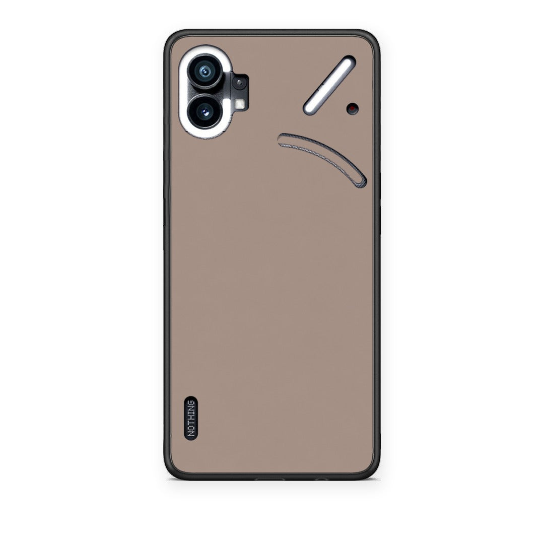 Θήκη Nothing Phone 1 Warm Taupe από τη Smartfits με σχέδιο στο πίσω μέρος και μαύρο περίβλημα | Nothing Phone 1 Warm Taupe case with colorful back and black bezels