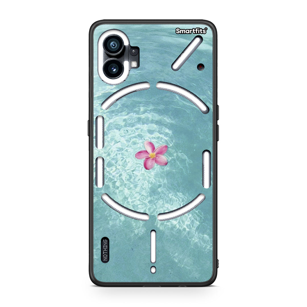 Nothing Phone 1 Water Flower Θήκη από τη Smartfits με σχέδιο στο πίσω μέρος και μαύρο περίβλημα | Smartphone case with colorful back and black bezels by Smartfits