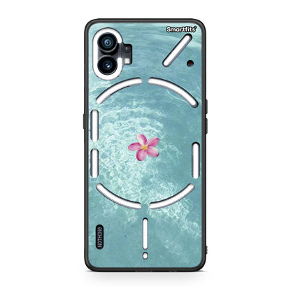 Nothing Phone 1 Water Flower Θήκη από τη Smartfits με σχέδιο στο πίσω μέρος και μαύρο περίβλημα | Smartphone case with colorful back and black bezels by Smartfits