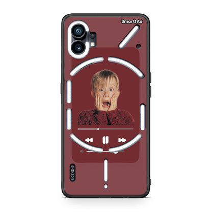 Nothing Phone 1 Xmas Alone Music θήκη από τη Smartfits με σχέδιο στο πίσω μέρος και μαύρο περίβλημα | Smartphone case with colorful back and black bezels by Smartfits