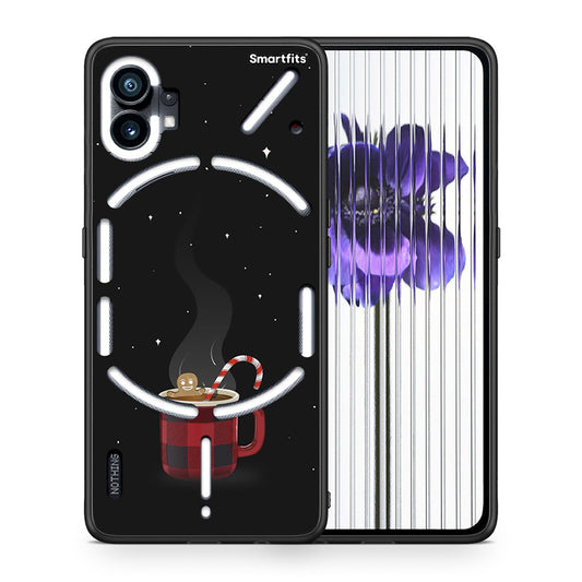 Θήκη Nothing Phone 1 Xmas Bathing από τη Smartfits με σχέδιο στο πίσω μέρος και μαύρο περίβλημα | Nothing Phone 1 Xmas Bathing case with colorful back and black bezels