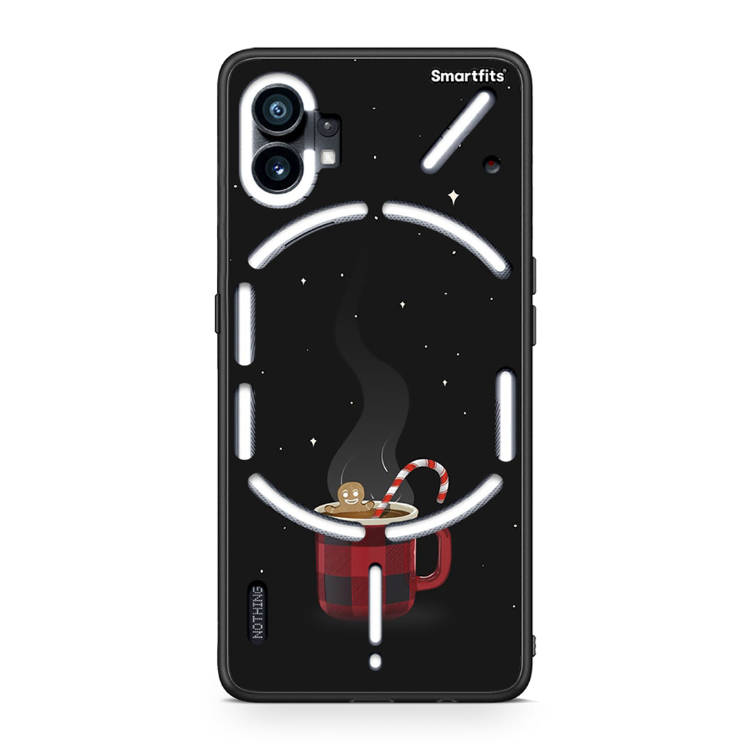 Nothing Phone 1 Xmas Bathing θήκη από τη Smartfits με σχέδιο στο πίσω μέρος και μαύρο περίβλημα | Smartphone case with colorful back and black bezels by Smartfits