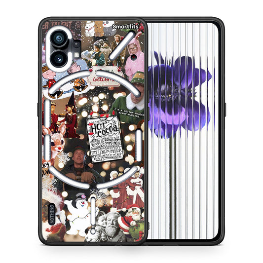 Θήκη Nothing Phone 1 Xmas Movies από τη Smartfits με σχέδιο στο πίσω μέρος και μαύρο περίβλημα | Nothing Phone 1 Xmas Movies case with colorful back and black bezels