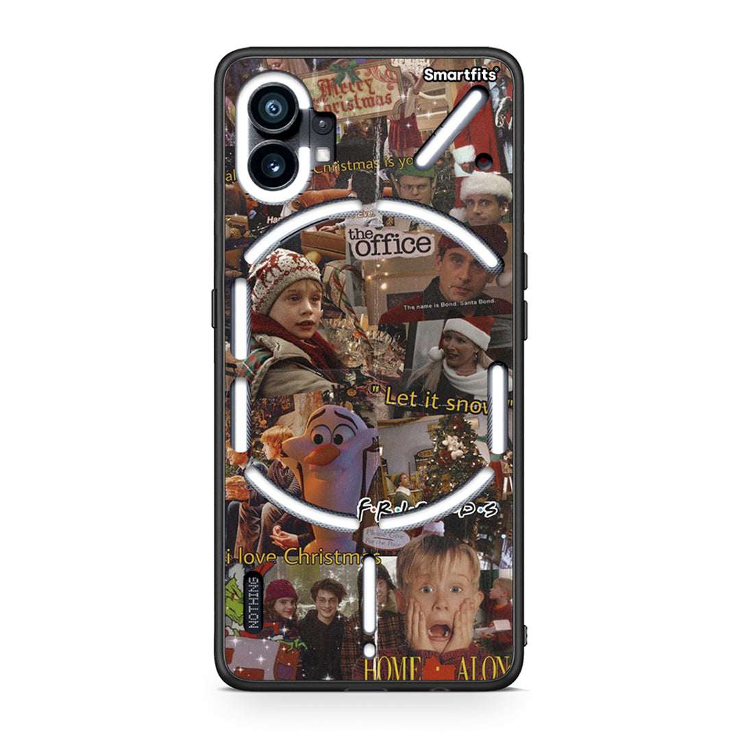 Nothing Phone 1 Xmas Wishes θήκη από τη Smartfits με σχέδιο στο πίσω μέρος και μαύρο περίβλημα | Smartphone case with colorful back and black bezels by Smartfits