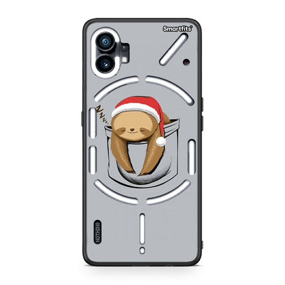 Nothing Phone 1 Xmas Zzzz θήκη από τη Smartfits με σχέδιο στο πίσω μέρος και μαύρο περίβλημα | Smartphone case with colorful back and black bezels by Smartfits