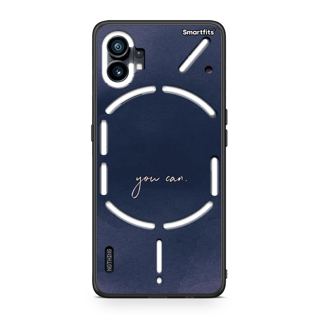 Nothing Phone 1 You Can θήκη από τη Smartfits με σχέδιο στο πίσω μέρος και μαύρο περίβλημα | Smartphone case with colorful back and black bezels by Smartfits