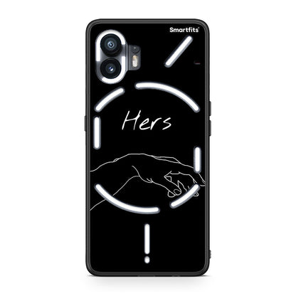 Nothing Phone 2 Aeshetic Love 1 Θήκη Αγίου Βαλεντίνου από τη Smartfits με σχέδιο στο πίσω μέρος και μαύρο περίβλημα | Smartphone case with colorful back and black bezels by Smartfits