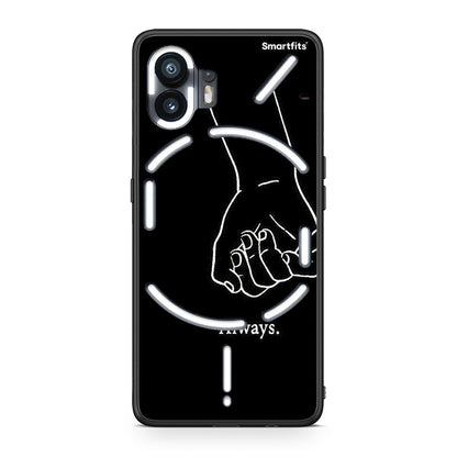 Nothing Phone 2 Always & Forever 1 Θήκη Αγίου Βαλεντίνου από τη Smartfits με σχέδιο στο πίσω μέρος και μαύρο περίβλημα | Smartphone case with colorful back and black bezels by Smartfits
