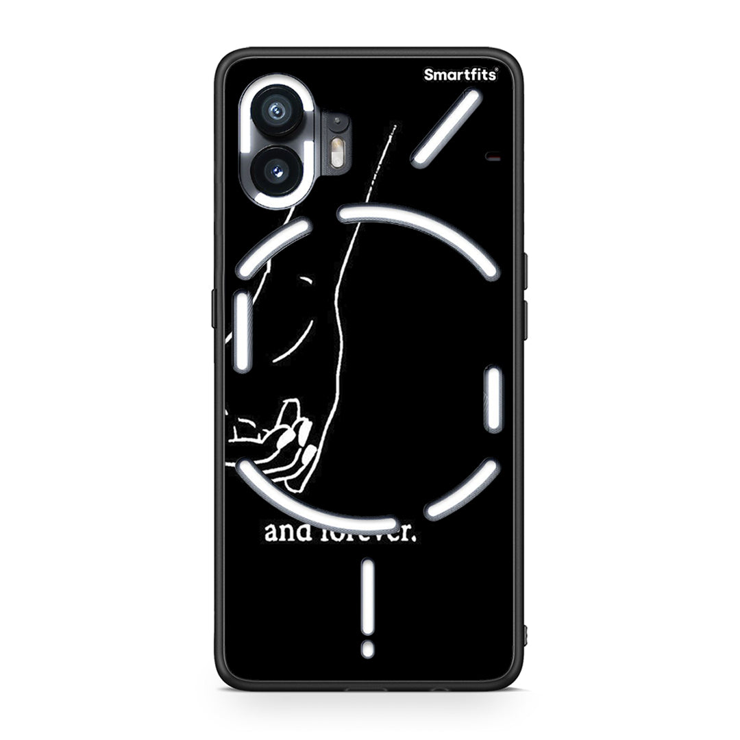 Nothing Phone 2 Always & Forever 2 Θήκη Αγίου Βαλεντίνου από τη Smartfits με σχέδιο στο πίσω μέρος και μαύρο περίβλημα | Smartphone case with colorful back and black bezels by Smartfits