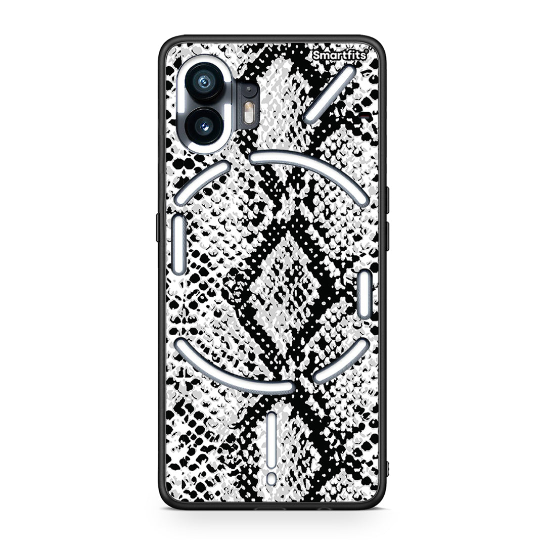 24 - Nothing Phone 2 White Snake Animal case, cover, bumper