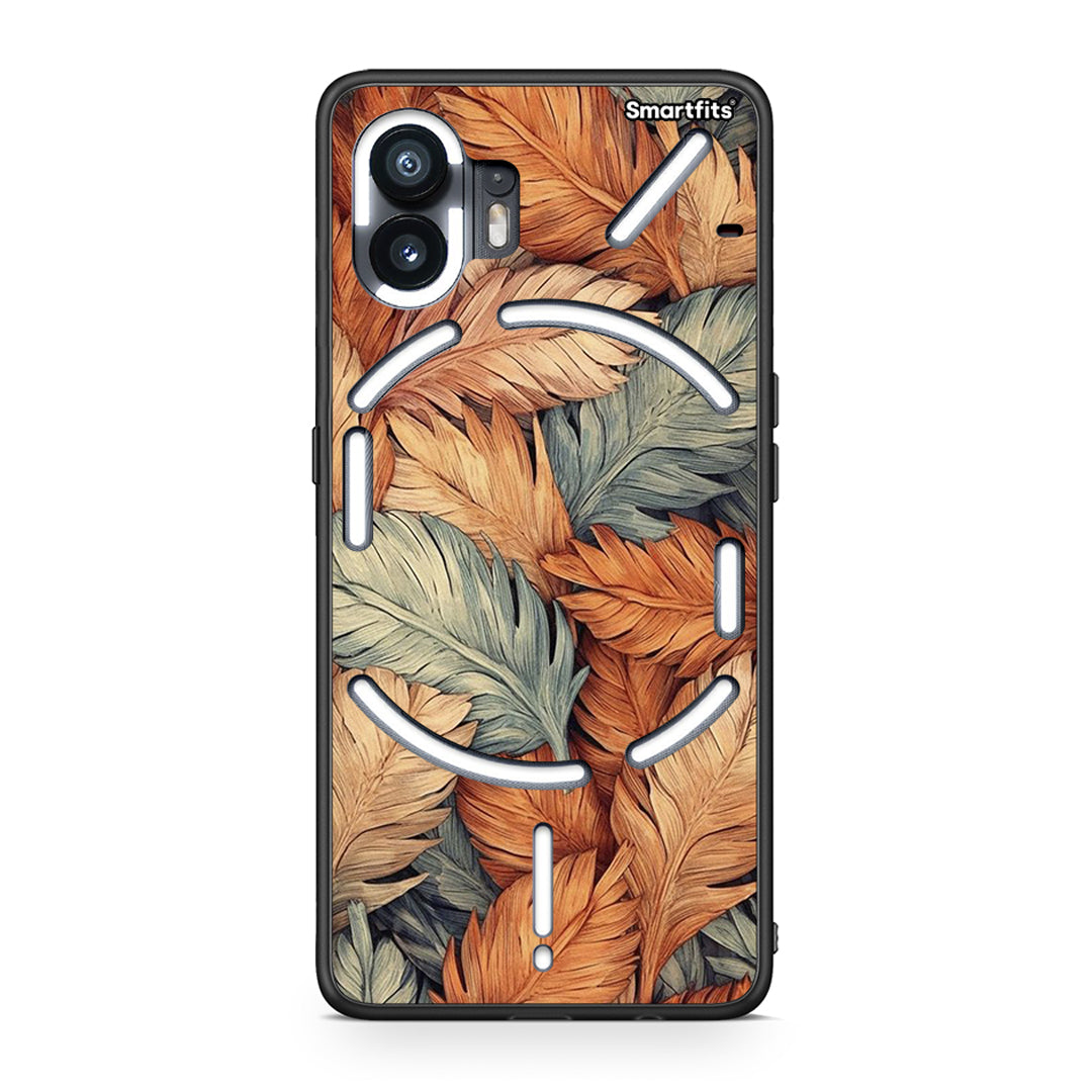 Nothing Phone 2 Autumn Leaves Θήκη από τη Smartfits με σχέδιο στο πίσω μέρος και μαύρο περίβλημα | Smartphone case with colorful back and black bezels by Smartfits