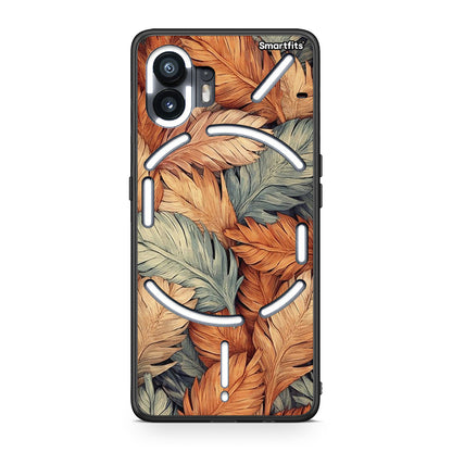 Nothing Phone 2 Autumn Leaves Θήκη από τη Smartfits με σχέδιο στο πίσω μέρος και μαύρο περίβλημα | Smartphone case with colorful back and black bezels by Smartfits