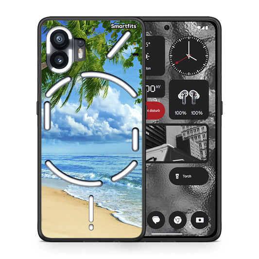 Θήκη Nothing Phone 2 Beautiful Beach από τη Smartfits με σχέδιο στο πίσω μέρος και μαύρο περίβλημα | Nothing Phone 2 Beautiful Beach case with colorful back and black bezels
