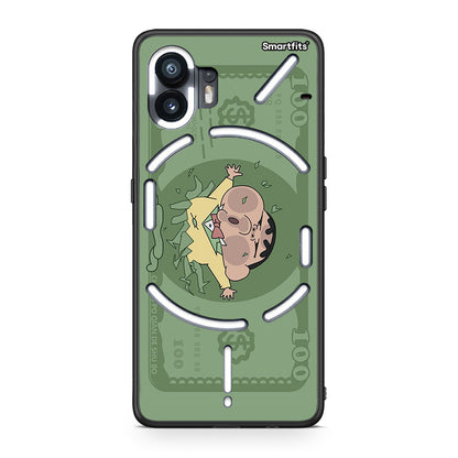 Nothing Phone 2 Big Money Θήκη Αγίου Βαλεντίνου από τη Smartfits με σχέδιο στο πίσω μέρος και μαύρο περίβλημα | Smartphone case with colorful back and black bezels by Smartfits