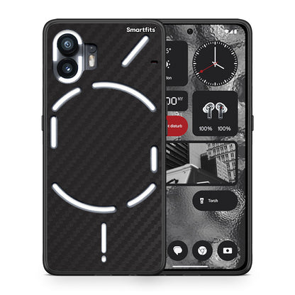 Θήκη Nothing Phone 2 Carbon Black από τη Smartfits με σχέδιο στο πίσω μέρος και μαύρο περίβλημα | Nothing Phone 2 Carbon Black case with colorful back and black bezels
