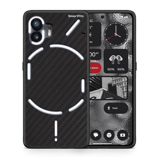 Θήκη Nothing Phone 2 Carbon Black από τη Smartfits με σχέδιο στο πίσω μέρος και μαύρο περίβλημα | Nothing Phone 2 Carbon Black case with colorful back and black bezels