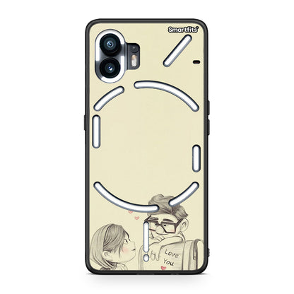 Nothing Phone 2 Carl And Ellie θήκη από τη Smartfits με σχέδιο στο πίσω μέρος και μαύρο περίβλημα | Smartphone case with colorful back and black bezels by Smartfits