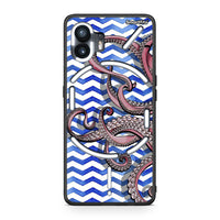 Thumbnail for Nothing Phone 2 Chevron Devilfish θήκη από τη Smartfits με σχέδιο στο πίσω μέρος και μαύρο περίβλημα | Smartphone case with colorful back and black bezels by Smartfits