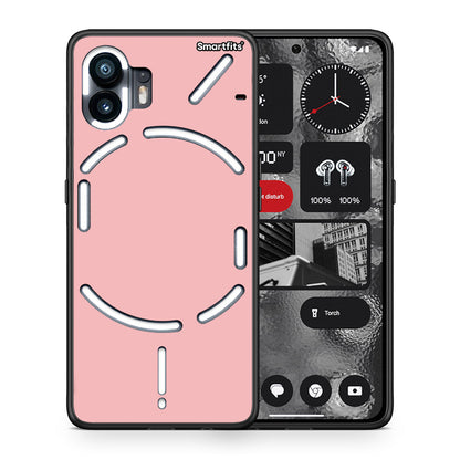 Θήκη Nothing Phone 2 Nude Color από τη Smartfits με σχέδιο στο πίσω μέρος και μαύρο περίβλημα | Nothing Phone 2 Nude Color case with colorful back and black bezels