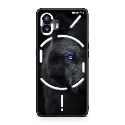 Nothing Phone 2 Dark Wolf θήκη από τη Smartfits με σχέδιο στο πίσω μέρος και μαύρο περίβλημα | Smartphone case with colorful back and black bezels by Smartfits