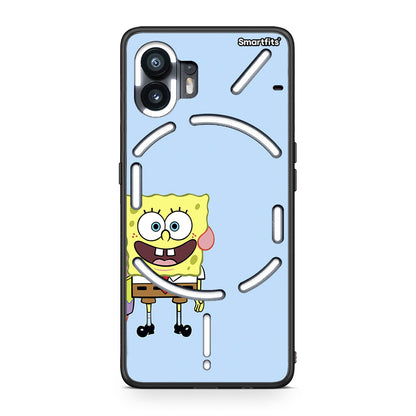 Nothing Phone 2 Friends Bob θήκη από τη Smartfits με σχέδιο στο πίσω μέρος και μαύρο περίβλημα | Smartphone case with colorful back and black bezels by Smartfits