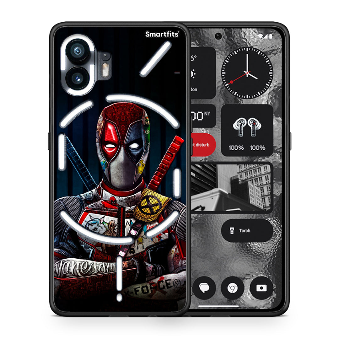 Θήκη Nothing Phone 2 Funny Guy από τη Smartfits με σχέδιο στο πίσω μέρος και μαύρο περίβλημα | Nothing Phone 2 Funny Guy case with colorful back and black bezels