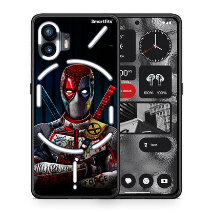 Θήκη Nothing Phone 2 Funny Guy από τη Smartfits με σχέδιο στο πίσω μέρος και μαύρο περίβλημα | Nothing Phone 2 Funny Guy case with colorful back and black bezels