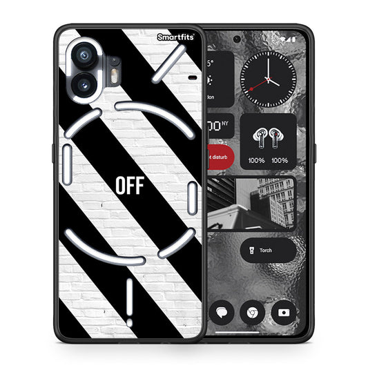 Θήκη Nothing Phone 2 Get Off από τη Smartfits με σχέδιο στο πίσω μέρος και μαύρο περίβλημα | Nothing Phone 2 Get Off case with colorful back and black bezels