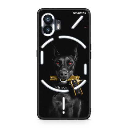 Nothing Phone 2 Golden Gun Θήκη Αγίου Βαλεντίνου από τη Smartfits με σχέδιο στο πίσω μέρος και μαύρο περίβλημα | Smartphone case with colorful back and black bezels by Smartfits