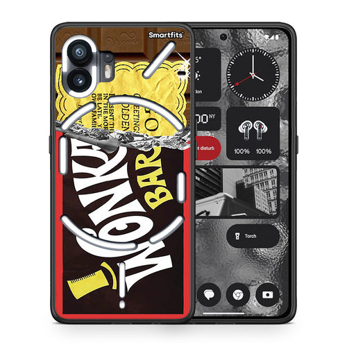 Θήκη Nothing Phone 2 Golden Ticket από τη Smartfits με σχέδιο στο πίσω μέρος και μαύρο περίβλημα | Nothing Phone 2 Golden Ticket case with colorful back and black bezels
