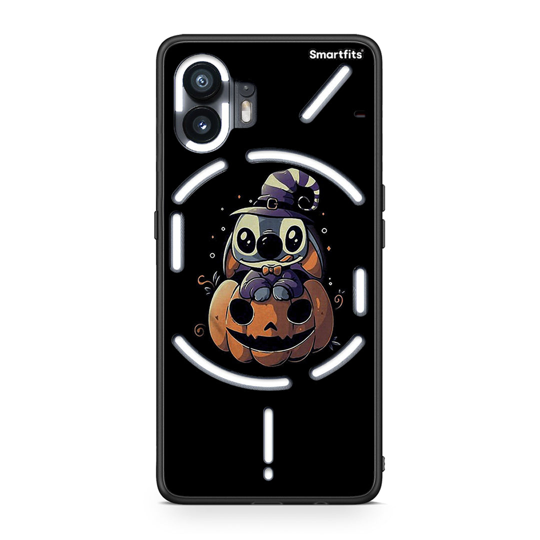 Nothing Phone 2 Halloween Stitch θήκη από τη Smartfits με σχέδιο στο πίσω μέρος και μαύρο περίβλημα | Smartphone case with colorful back and black bezels by Smartfits