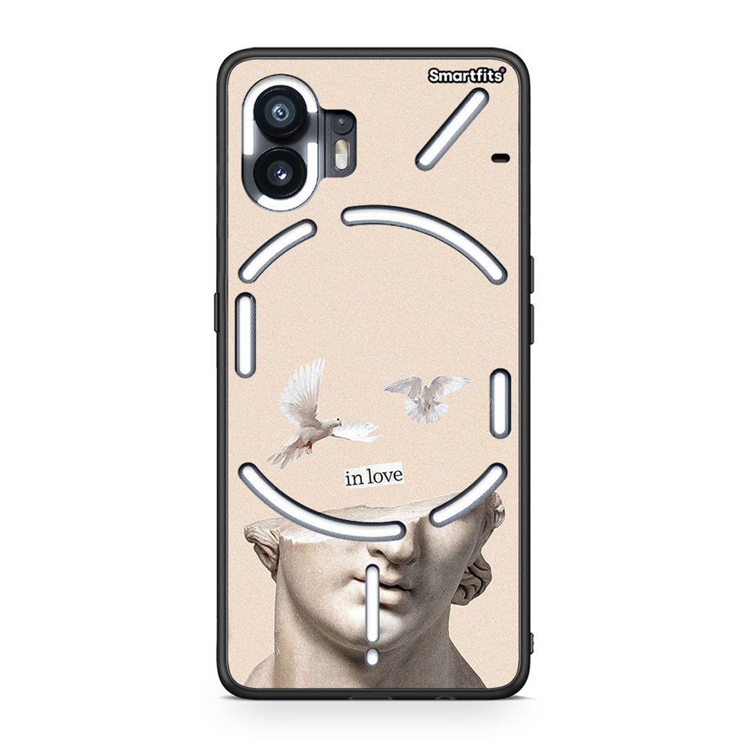 Nothing Phone 2 In Love θήκη από τη Smartfits με σχέδιο στο πίσω μέρος και μαύρο περίβλημα | Smartphone case with colorful back and black bezels by Smartfits