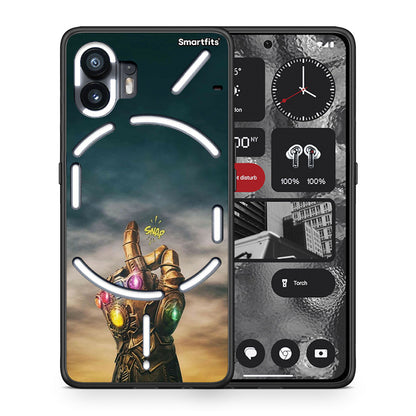 Θήκη Nothing Phone 2 Infinity Snap από τη Smartfits με σχέδιο στο πίσω μέρος και μαύρο περίβλημα | Nothing Phone 2 Infinity Snap case with colorful back and black bezels