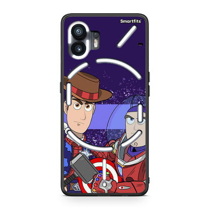 Nothing Phone 2 Infinity Story θήκη από τη Smartfits με σχέδιο στο πίσω μέρος και μαύρο περίβλημα | Smartphone case with colorful back and black bezels by Smartfits