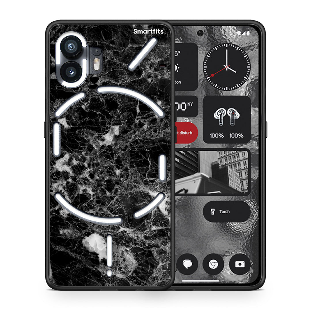 Θήκη Nothing Phone 2 Male Marble από τη Smartfits με σχέδιο στο πίσω μέρος και μαύρο περίβλημα | Nothing Phone 2 Male Marble case with colorful back and black bezels