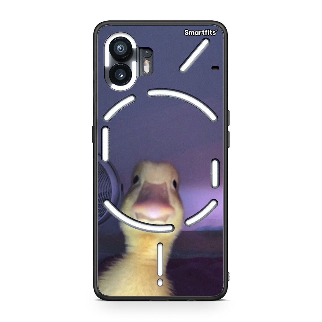 Nothing Phone 2 Meme Duck θήκη από τη Smartfits με σχέδιο στο πίσω μέρος και μαύρο περίβλημα | Smartphone case with colorful back and black bezels by Smartfits