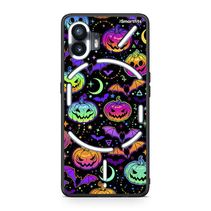 Nothing Phone 2 Neon Halloween θήκη από τη Smartfits με σχέδιο στο πίσω μέρος και μαύρο περίβλημα | Smartphone case with colorful back and black bezels by Smartfits