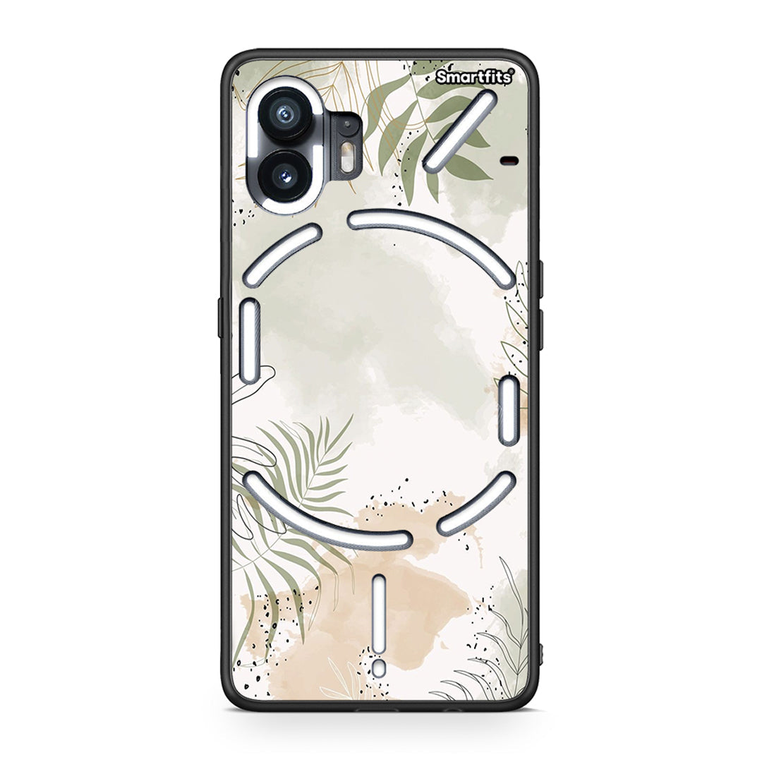 Nothing Phone 2 Nude Plants Θήκη από τη Smartfits με σχέδιο στο πίσω μέρος και μαύρο περίβλημα | Smartphone case with colorful back and black bezels by Smartfits