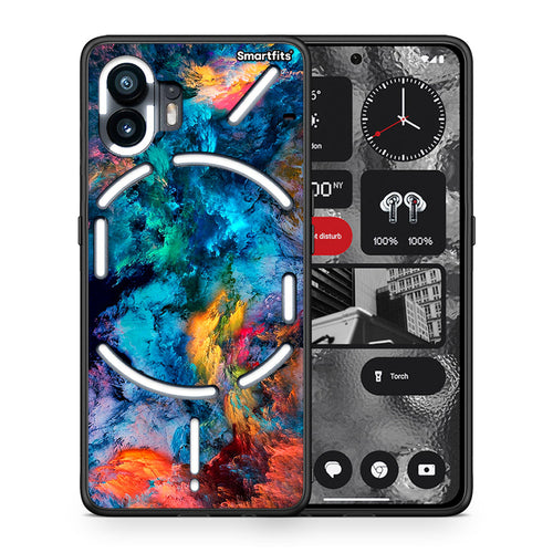 Θήκη Nothing Phone 2 Crayola Paint από τη Smartfits με σχέδιο στο πίσω μέρος και μαύρο περίβλημα | Nothing Phone 2 Crayola Paint case with colorful back and black bezels