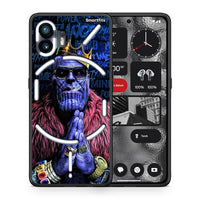 Thumbnail for Θήκη Nothing Phone 2 Thanos PopArt από τη Smartfits με σχέδιο στο πίσω μέρος και μαύρο περίβλημα | Nothing Phone 2 Thanos PopArt case with colorful back and black bezels