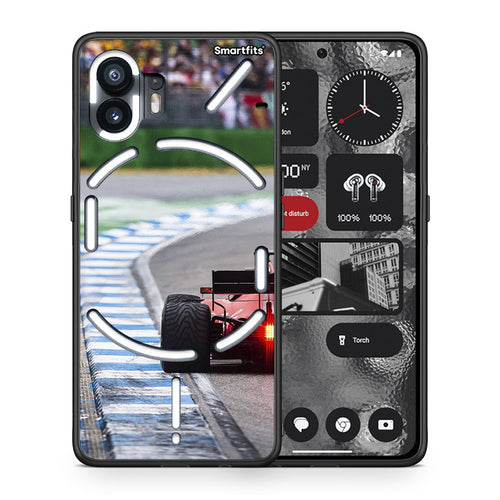 Θήκη Nothing Phone 2 Racing Vibes από τη Smartfits με σχέδιο στο πίσω μέρος και μαύρο περίβλημα | Nothing Phone 2 Racing Vibes case with colorful back and black bezels