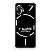 Thumbnail for Nothing Phone 2 Salute θήκη από τη Smartfits με σχέδιο στο πίσω μέρος και μαύρο περίβλημα | Smartphone case with colorful back and black bezels by Smartfits