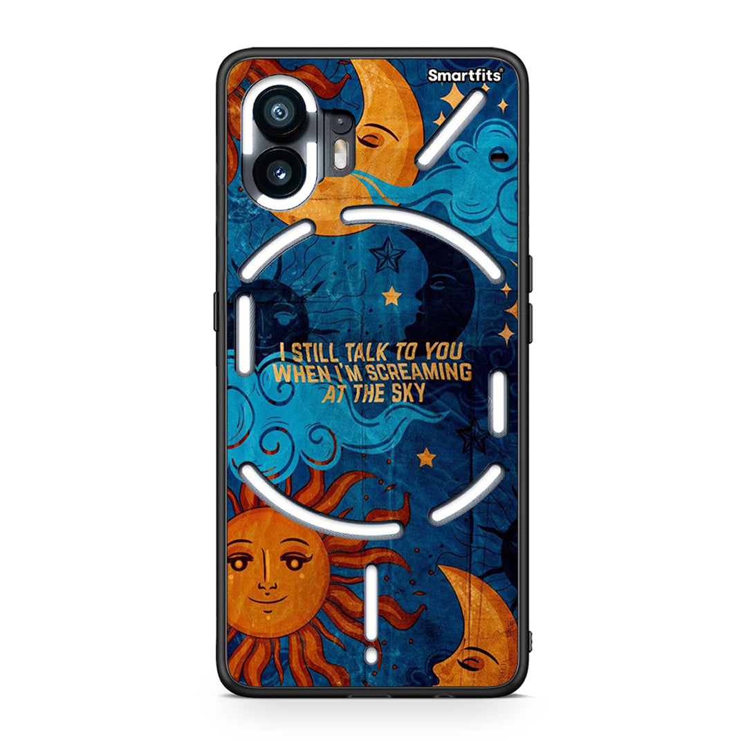Nothing Phone 2 Screaming Sky θήκη από τη Smartfits με σχέδιο στο πίσω μέρος και μαύρο περίβλημα | Smartphone case with colorful back and black bezels by Smartfits