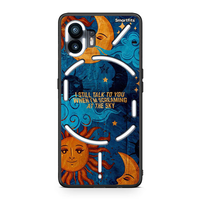 Nothing Phone 2 Screaming Sky θήκη από τη Smartfits με σχέδιο στο πίσω μέρος και μαύρο περίβλημα | Smartphone case with colorful back and black bezels by Smartfits