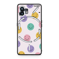 Thumbnail for Nothing Phone 2 Smiley Faces θήκη από τη Smartfits με σχέδιο στο πίσω μέρος και μαύρο περίβλημα | Smartphone case with colorful back and black bezels by Smartfits