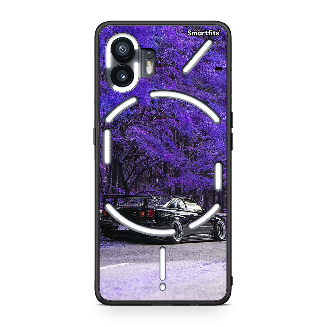 Nothing Phone 2 Super Car Θήκη Αγίου Βαλεντίνου από τη Smartfits με σχέδιο στο πίσω μέρος και μαύρο περίβλημα | Smartphone case with colorful back and black bezels by Smartfits