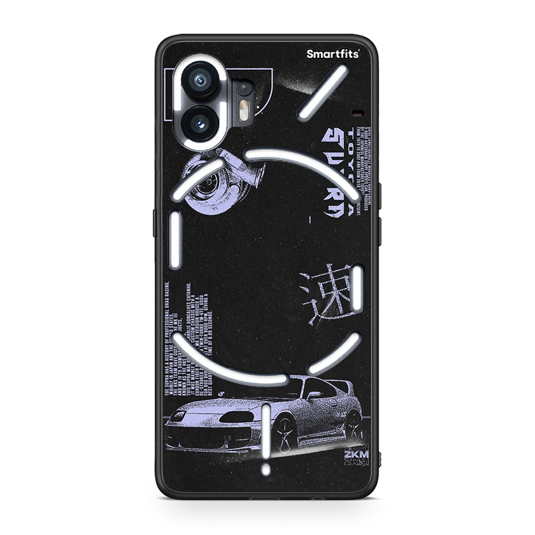 Nothing Phone 2 Tokyo Drift Θήκη Αγίου Βαλεντίνου από τη Smartfits με σχέδιο στο πίσω μέρος και μαύρο περίβλημα | Smartphone case with colorful back and black bezels by Smartfits