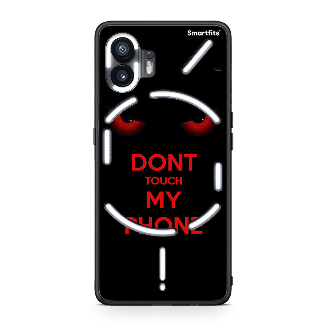 Nothing Phone 2 Touch My Phone Θήκη από τη Smartfits με σχέδιο στο πίσω μέρος και μαύρο περίβλημα | Smartphone case with colorful back and black bezels by Smartfits
