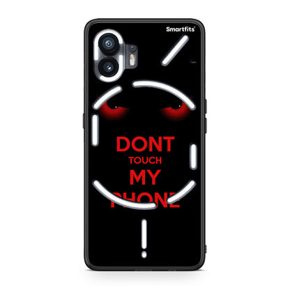 Nothing Phone 2 Touch My Phone Θήκη από τη Smartfits με σχέδιο στο πίσω μέρος και μαύρο περίβλημα | Smartphone case with colorful back and black bezels by Smartfits
